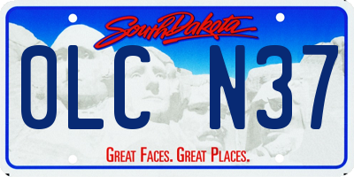 SD license plate 0LCN37