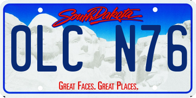 SD license plate 0LCN76