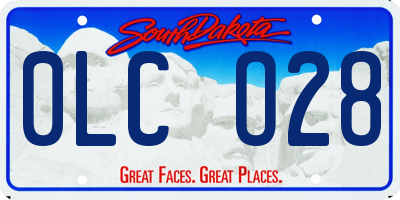 SD license plate 0LCO28