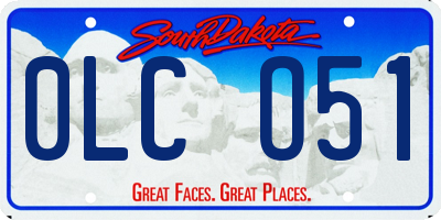 SD license plate 0LCO51
