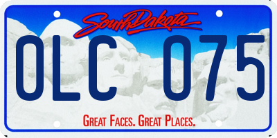 SD license plate 0LCO75