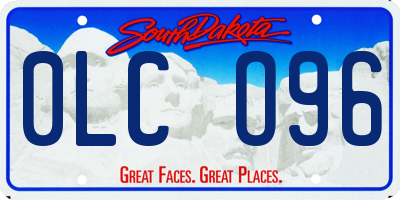 SD license plate 0LCO96