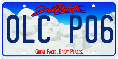 SD license plate 0LCP06