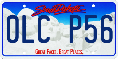 SD license plate 0LCP56