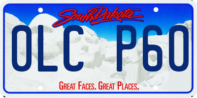 SD license plate 0LCP60