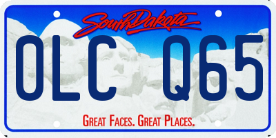 SD license plate 0LCQ65
