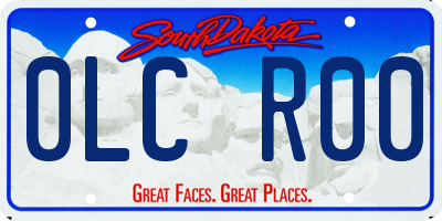SD license plate 0LCR00