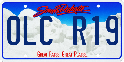 SD license plate 0LCR19