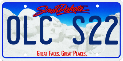 SD license plate 0LCS22
