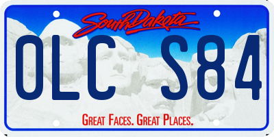 SD license plate 0LCS84
