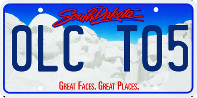 SD license plate 0LCT05