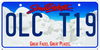SD license plate 0LCT19