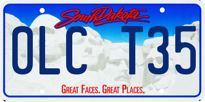 SD license plate 0LCT35