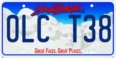 SD license plate 0LCT38