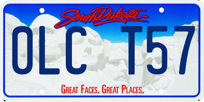 SD license plate 0LCT57