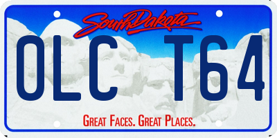 SD license plate 0LCT64