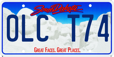SD license plate 0LCT74
