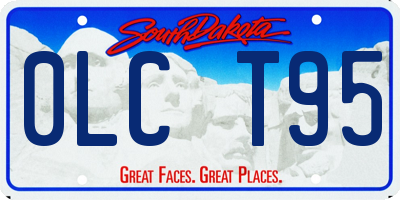 SD license plate 0LCT95