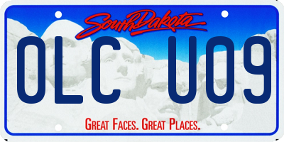 SD license plate 0LCU09