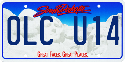 SD license plate 0LCU14
