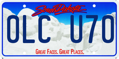 SD license plate 0LCU70