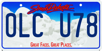 SD license plate 0LCU78