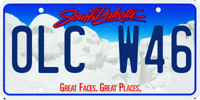 SD license plate 0LCW46