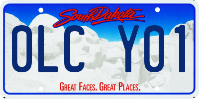 SD license plate 0LCY01
