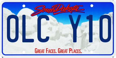 SD license plate 0LCY10