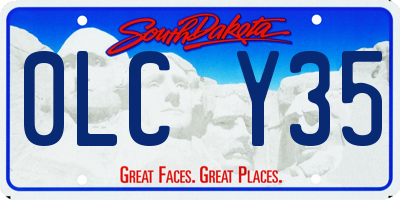 SD license plate 0LCY35