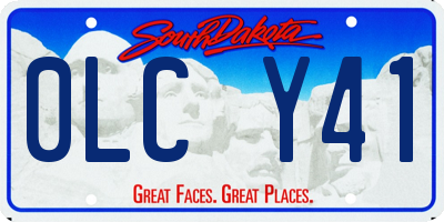 SD license plate 0LCY41