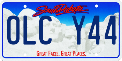 SD license plate 0LCY44