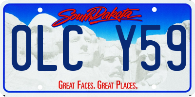 SD license plate 0LCY59