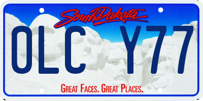 SD license plate 0LCY77