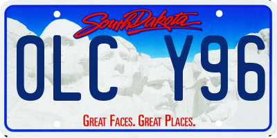 SD license plate 0LCY96
