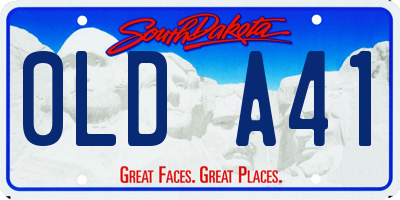 SD license plate 0LDA41