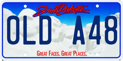 SD license plate 0LDA48