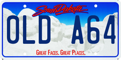 SD license plate 0LDA64