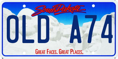 SD license plate 0LDA74
