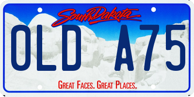 SD license plate 0LDA75
