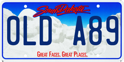 SD license plate 0LDA89