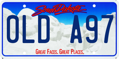 SD license plate 0LDA97