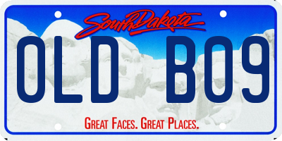 SD license plate 0LDB09