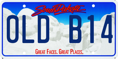 SD license plate 0LDB14