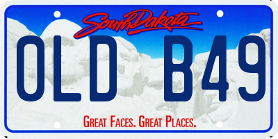 SD license plate 0LDB49