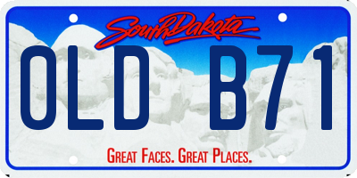 SD license plate 0LDB71