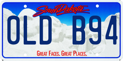 SD license plate 0LDB94