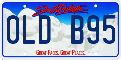 SD license plate 0LDB95