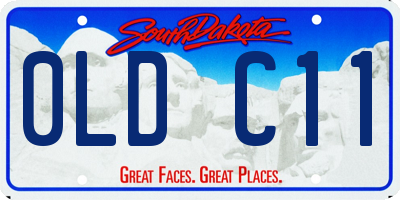 SD license plate 0LDC11