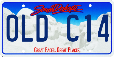 SD license plate 0LDC14